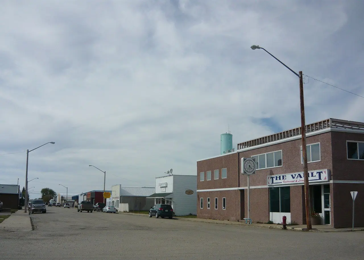 1st Street South business district, Wakaw, 2010